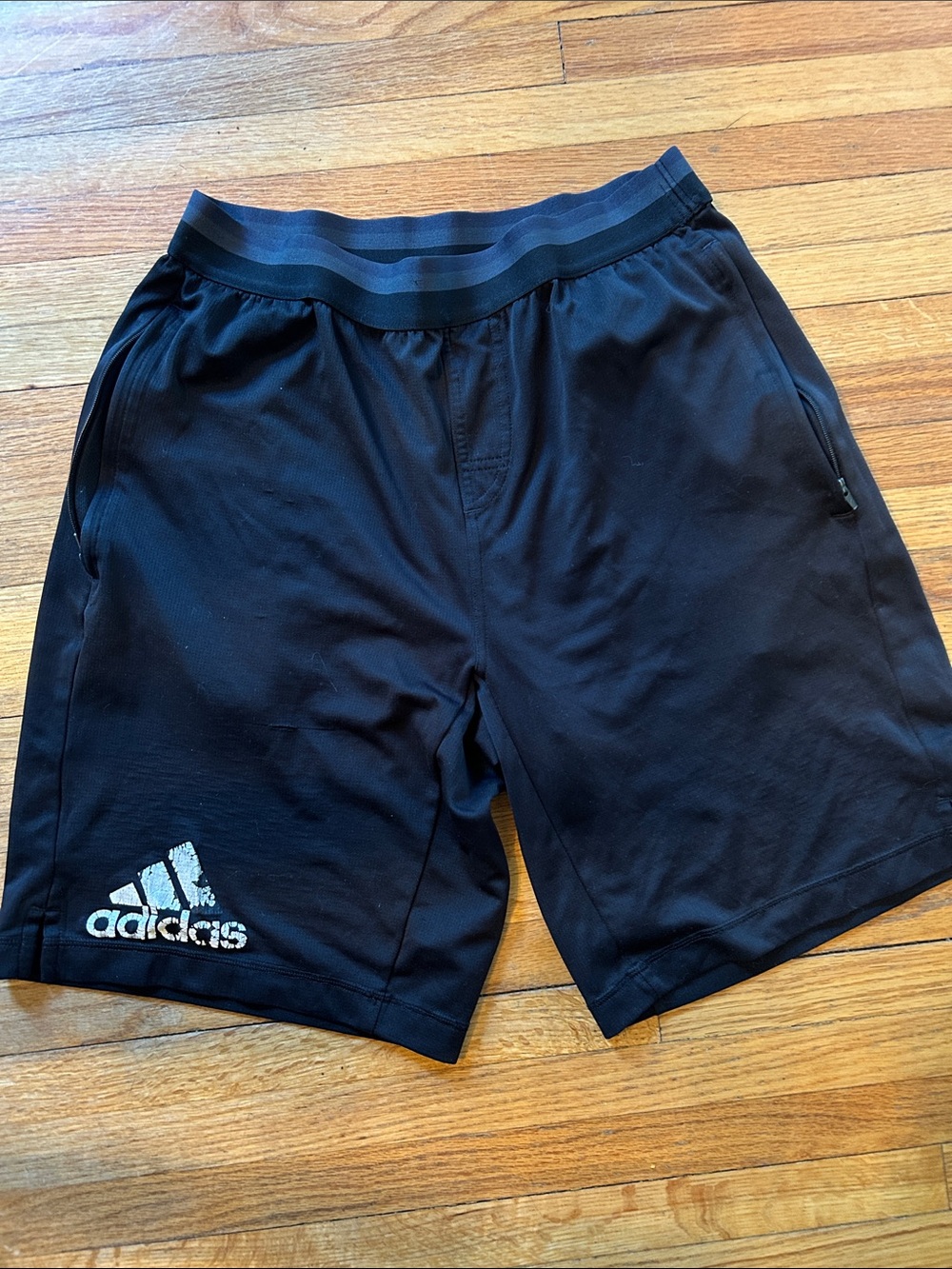 adidas Men’s Black Athletic Shorts. Size small